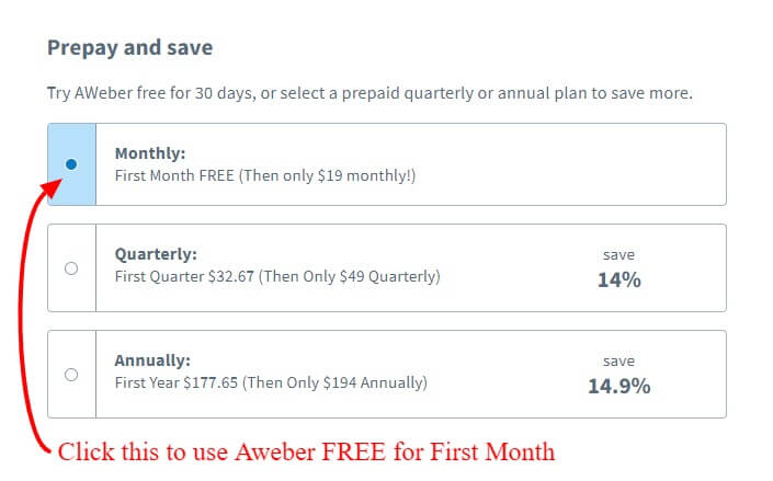 Get first month free subscription plan with it