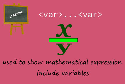 html var tag