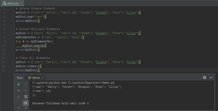 How To Delete Multiple Items From Dictionary In Python