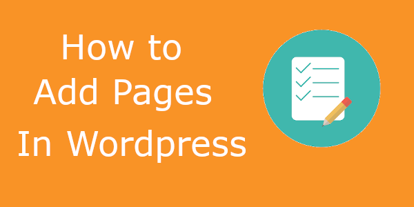 Add new pages in Wordpress
