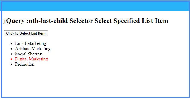 jquery :nth-last-child selector