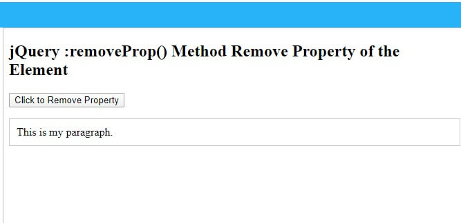 jquery-removeprop-method