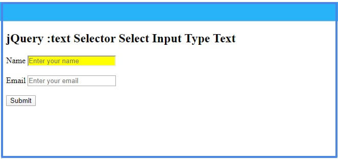 jQuery :text Selector