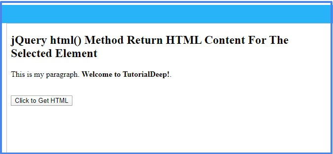 jquery-html-method