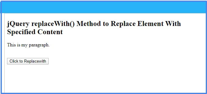 jquery-replacewith-method