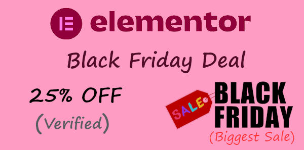 Elementor Black Friday Deal: Get 30% Off [Live Now]