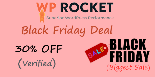 WP Rocket Black Friday: 30% OFF (Verified Deal)