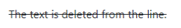 del tag to show deleted Text Bootstrap 4 Typography