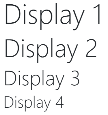 Display Headings to Stand Out