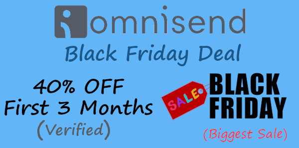 Omnisend Black Friday Deal: Get 40% Off First 3 Months