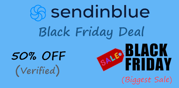 Sendinblue Black Friday Deal: Save 50% Off