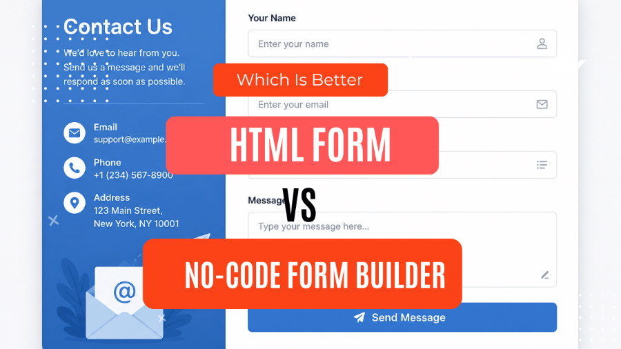 HTML Form vs No-Code Form Builder: Which Is Better