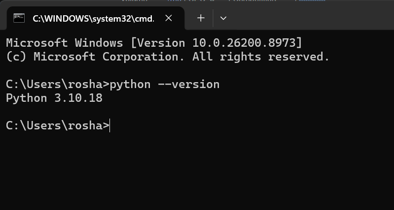 Checking the version of Python